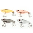 thumbnail image 2 of Leurres de Pêche, 4 Pcs 11g 55mm Métal VIB Leurre Flottant Appâts Manivelle Yeux Rouges Hameçon Matériel Appât WobbleBass, 2 of 8