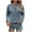 Womens Clothing Blue, variant on Womens Ribbed Thin Sweater, Long Sleeve Pullover for Women Fall Fashion Loose Fit Solid Color Button Up V Neck Sweaters S-3XL