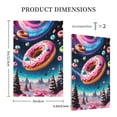 thumbnail image 3 of Fotbe Starry Sky Pine Tree Donut Print Duplex Receptacle Wall Plate, 1-Gang 5.0" x3.0" Wall Outlet Covers, Dual Outlet Faceplates Covers, Color-matched Screws Included-Style V, 3 of 6