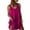Rose Red, variant on Ekouaer Women's Sleeveless V Neck Satin Nightgown