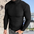 thumbnail image 4 of ZenCart Men Fall Winter Sweater Knitted Slim Fit High Collar Knitted Pullover Elastic Top Solid Color Casual Daily Wear Sport Sweater, 4 of 8