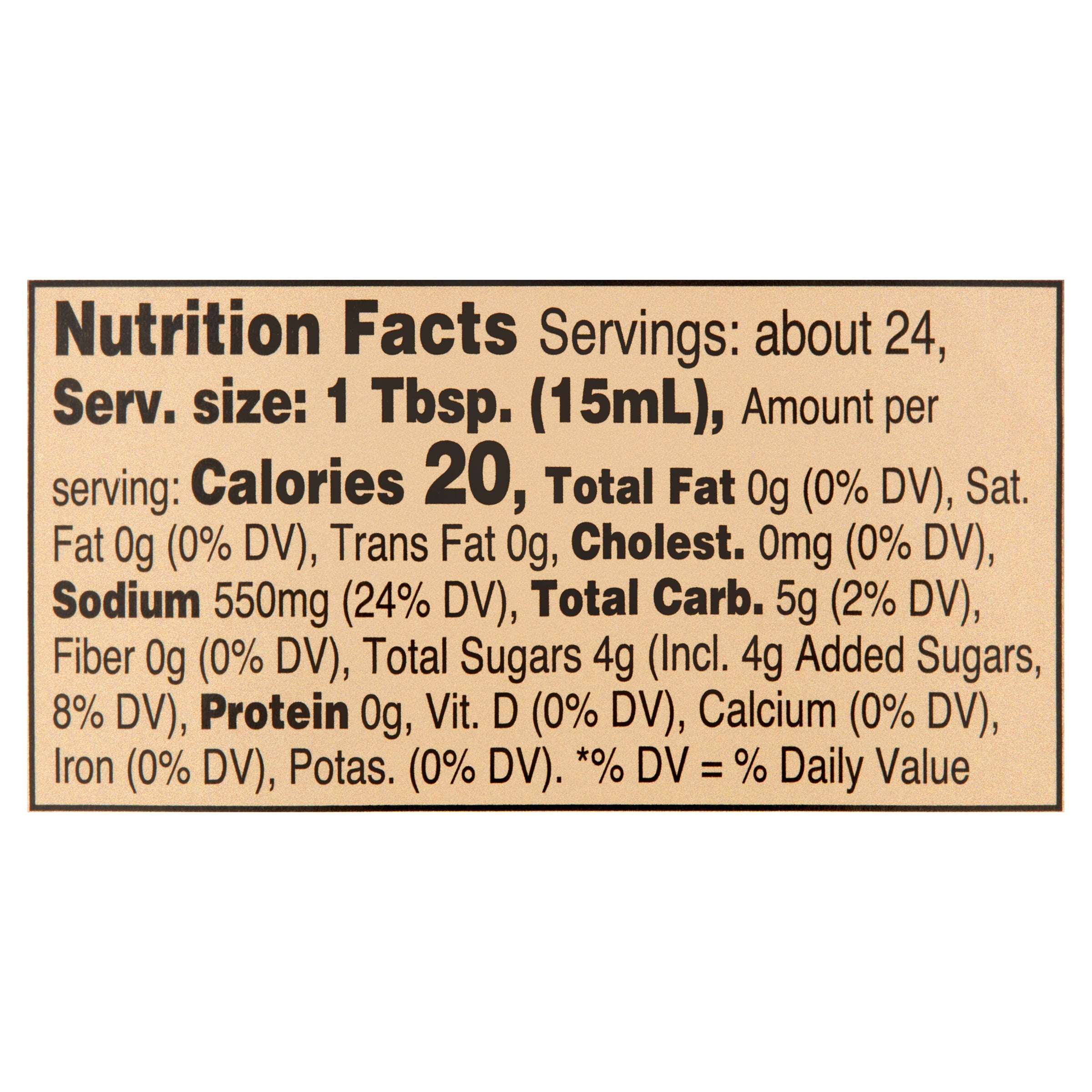 Great Value Teriyaki Sauce Nutrition Facts Besto Blog