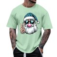 thumbnail image 1 of Tops para hombre, blusas y camisas de manga corta con cuello redondo para hombre, camiseta informal con cuello redondo y estampado para hombre, blusa de manga corta, blusa de poliéster para hombre, 1 of 4