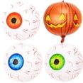 thumbnail image 4 of halloweentwentyinch4DEyeball película de aluminio globo decoración centro comercial bar diseño globo ocular forma de calabaza globo ocular con forma especial (rojo), 4 of 9