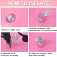 thumbnail image 4 of Baby Flamingo Float with Canopy Adjustable and Removable Sun Shade Inflatable, 4 of 4