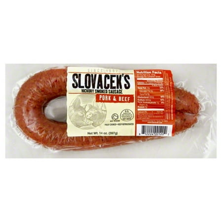 sausage slovacek smoked hickory beef oz