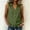 *Army Green, variant on ClodeEU Women's V Neck Sleeveless Button Down Blouse,Casual Trendy Solid Color Tank Top Army Green,Women's Plus L