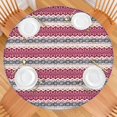 thumbnail image 2 of Multicolor Christmas Pattern Round Fitted Tablecloth with Elastic Edge,Dining Table Cover Waterproof,Outdoor Round Tablecloth for Camping,Dining,Indoor and Outdoor, 2 of 7