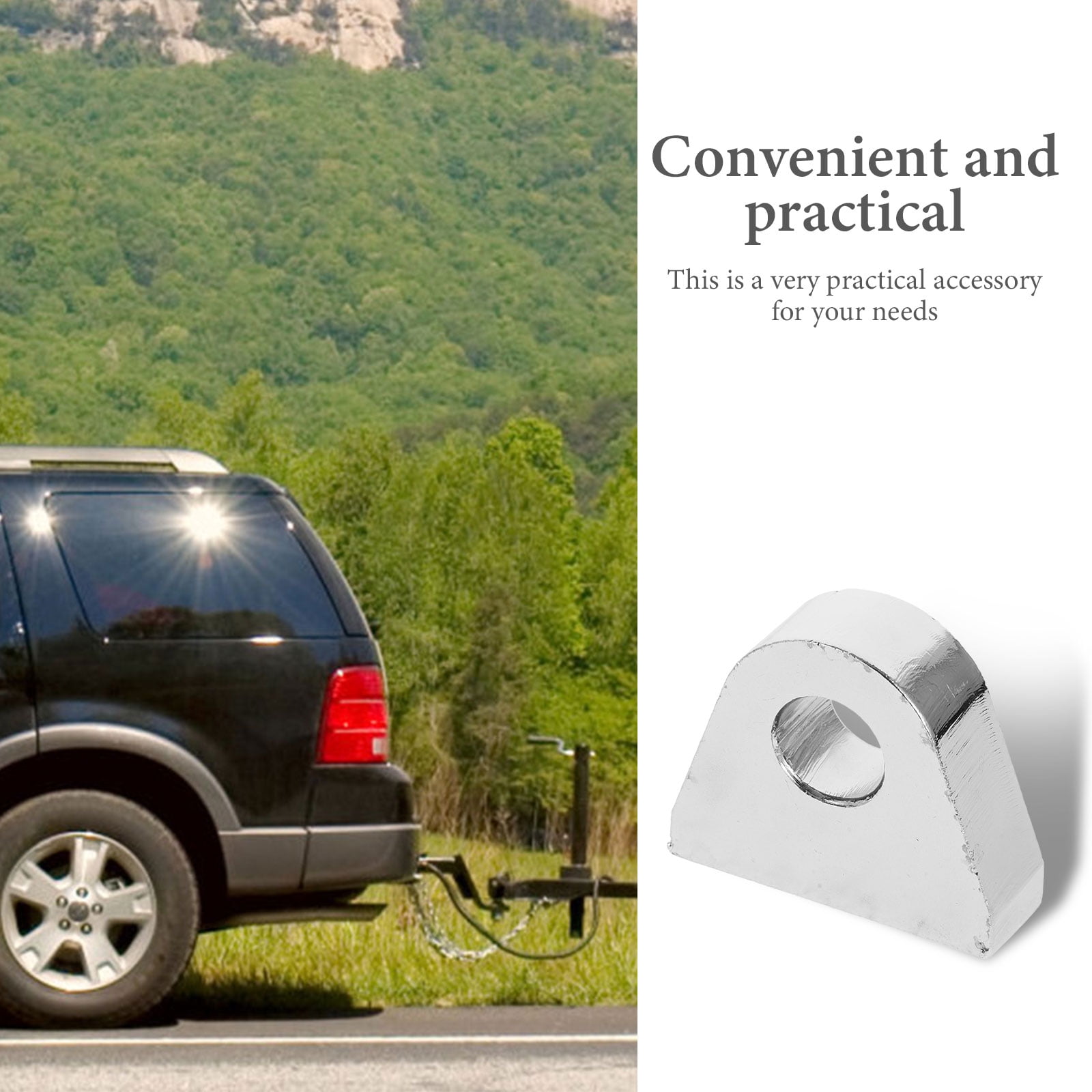 PENIKOKO 2Pcs Steel D Ring Shackle Mount for Automobiles and Trailers 11.8*7.9*3.9in