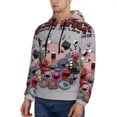 thumbnail image 3 of Lsque The Binding of Isaac Pattern Casual Men's Hoodie,Hooded Sweatshirt with Kangaroo Pocket,Pullover Hoodie-XX-Large, 3 of 8