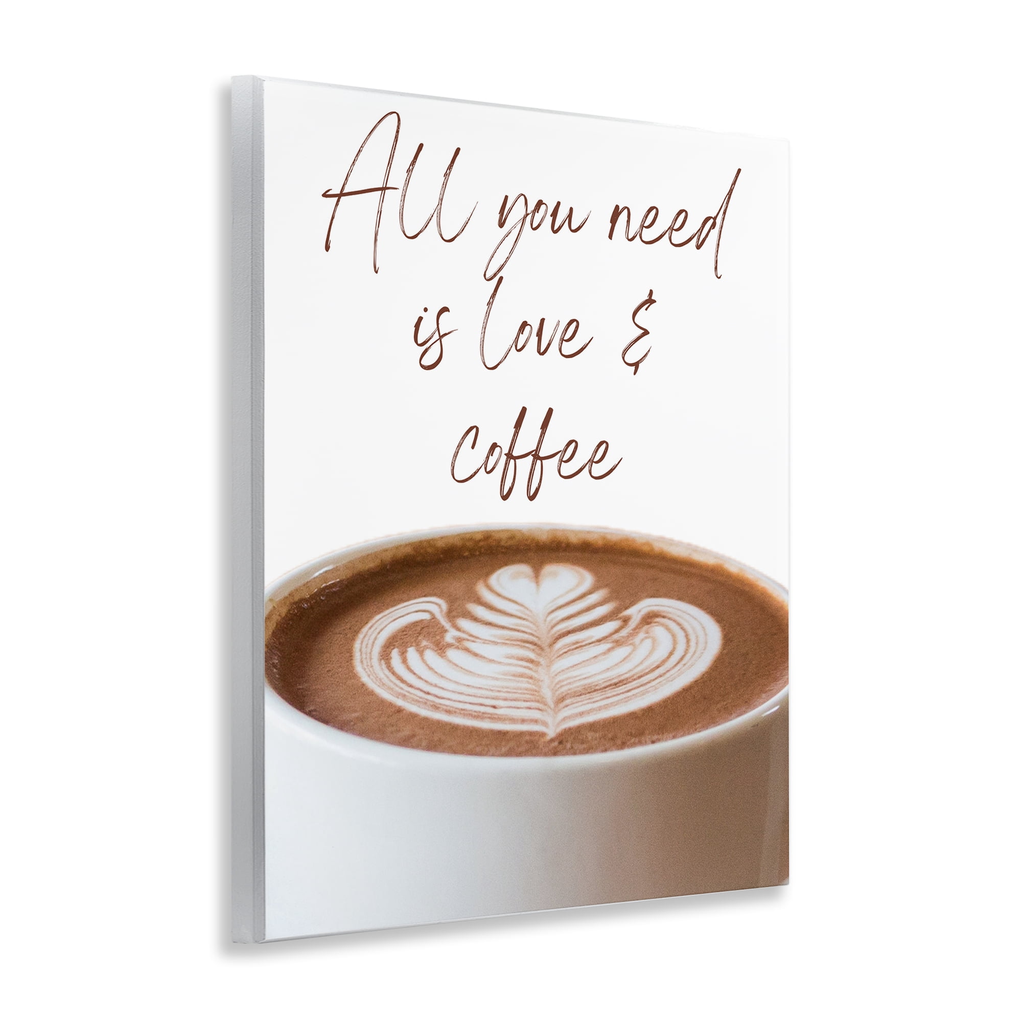 Stupell Industries All You Need Love & Coffee Wall Plaque Art, design by Jesse Keith