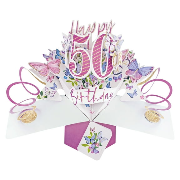 Pop-Up Greeting Card – 50th Birthday (Milestone Birthday)
