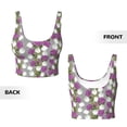 thumbnail image 5 of Lsque Rose Flowers Printed Women'S Sports Bra, Compression, Moisture Wicking, High-Impact Sports Bra For Women,Supportive sports bra-X-Large, 5 of 9