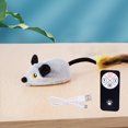 thumbnail image 6 of Walbest Interactive Mouse Moving Cat Toy Rechargeable Automatic Moving Plush Mice for Indoor Cats Touch Activated Squeaky Toy with Remote Control, 6 of 8
