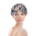 thumbnail image 2 of Paisley Pattern No.90129 Shower Cap, Reusable Bath Hair Hat for all Hair Lengths Hair Cover with Elastic Band Double Waterproof Layers Bathing Hat, 2 of 5