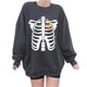 thumbnail image 2 of Moda mujer estampado cuello redondo pulóver Tops manga larga cómoda blusa sudadera Fridja  fjkfkj6048, 2 of 3