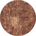 thumbnail image 1 of Ahgly Company Indoor Round Oriental Brown Traditional Area Rugs, 6' Round, 1 of 4