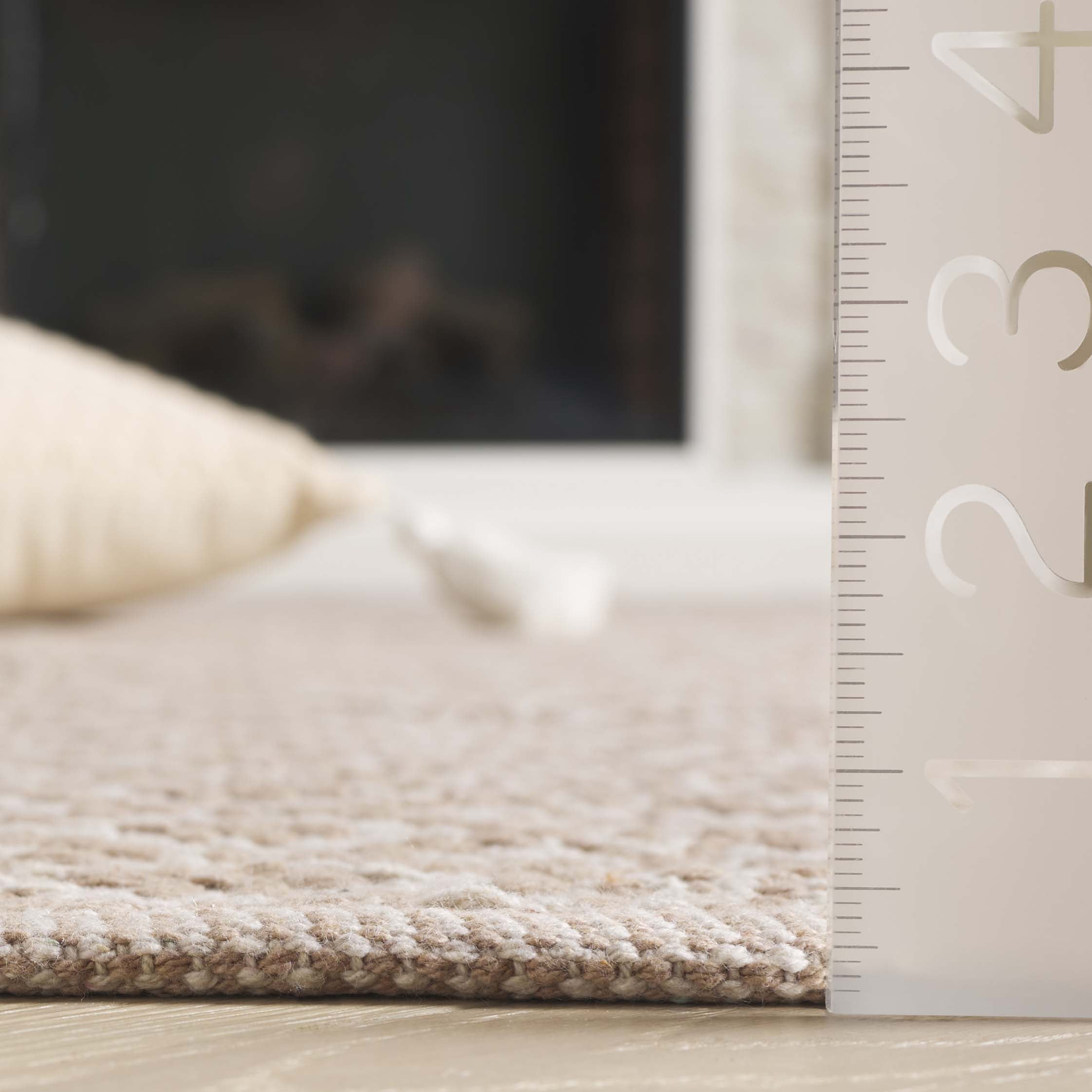 Safavieh Montauk Corrine Geometric Cotton Area Rug, Ivory/Beige, 6' x 6' Square