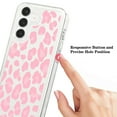 thumbnail image 6 of Feishell Case For Samsung A54 5G Cute Leopard Print Pattern Soft TPU Rubber Bumper Shockproof Anti-Scratch Slim Phone Cover Support Wireless Charging For Samsung Galaxy A54 5G, Pink, 6 of 8