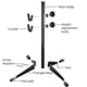 thumbnail image 3 of Estante de estacionamiento de bicicletas WEST BIKING Soporte de estacionamiento para bicicletas Base antideslizante para bicicleta de carretera MTB (negro), 3 of 7