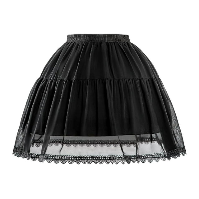 Couture Jupon pour Femme pour Robe avec Jupe Ajustable Style Dentelle Court Intérieur Superposition