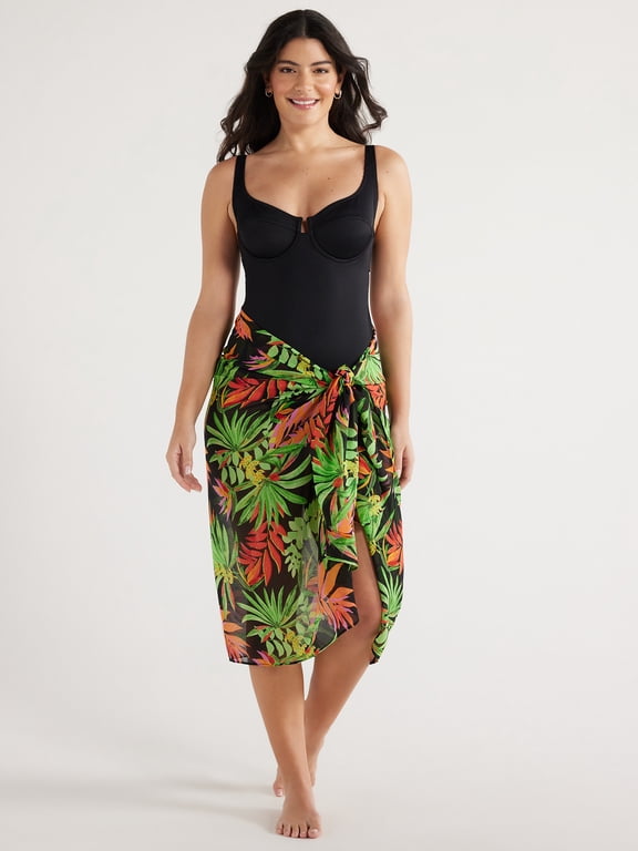 Women's Tropical Pareo, One Size