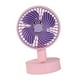 thumbnail image 3 of Ventilador de escritorio BLESIY ventilador portátil recargable por USB 3 velocidades Rosa, 3 of 8
