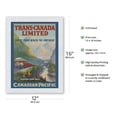 thumbnail image 2 of Trans-Canada Limited - Fastest Train Across The Continent - Canadian Pacific - Vintage Travel Poster by G. Y. Kauffman c.1924 - Japanese Unryu Rice Paper Art Print (Unframed) 12 x 16 in, 2 of 4