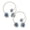 Blue*2, variant on 1 Pcs Curtain Decorative Tieback, Flower Curtain Holder No-Punch Flexible Curtains Holdbacks for Bedroom Home Office Decor