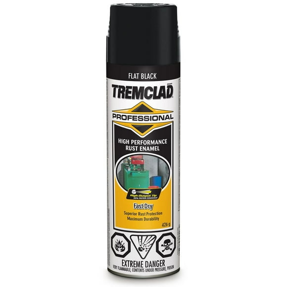 Tremclad Professional Rust Enamel Flat Black