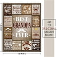 thumbnail image 4 of Grandpa Gift Blanket, Great Grandpa Birthday Gifts from Grandchildren, Best Father's Day Grandfather Gifts, Father's Day Presents for Grandpa Throw Blanket 50x60 Inch, 4 of 5