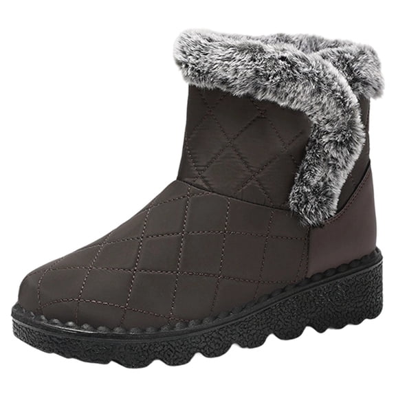 KANG Women's Winter Snow Boots Insulated Warm Soft Sole High Top Ankle Boots For Outdoor Activities And Daily Wear