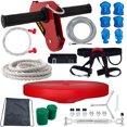 thumbnail image 1 of VEVOR Zip line Kits for Backyard 100ft, Zip Lines for Kid and Adult, Included Swing Seat, Zip lines Brake, and Steel Trolley, Outdoor Playground Equipment, 1 of 9