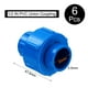 thumbnail image 2 of Uxcell 6Pcs 1/2" Unión Acoplamiento Accesorio de Tubo (Enchufe x Enchufe) Adaptador de Unión Deslizante Schedule 40, Junta de EPDM, Azul, 2 of 6