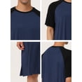 thumbnail image 6 of Unique Bargains Men's Nightshirt Raglan Sleeves Lounge Nightgown, 6 of 6