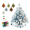 02# D, variant on DIY Beaded Christmas Tree Kit, 3D Crystal Bead Adult Holiday Craft Set, Wire Beaded Tabletop Tree, Compact Seasonal DIY Decor Craft Project