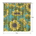 thumbnail image 5 of Waterproof Cute Sunflower Colorful Shower Curtain 72x72 Inch Boho Style Polyester Unique Shower Curtain for Bathroom Hotel Home Decor with 12 Plastic Hooks, 5 of 5