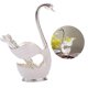 thumbnail image 3 of El Juego De Cucharas De Postre De Aleación De Zinc Incluye 6 Cucharas De Lazo Y 1 Cuchara De Café Con Soporte En Forma De Cisne Para El Hogar, Cafetería, Pastelería, Tienda De Postres Speravity HA026613-01, 3 of 6
