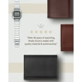 thumbnail image 5 of Trifold Wallets For Men RFID - Leather Slim Mens Wallet With ID Window Front Pocket Wallet Gifts For Men, 5 of 6