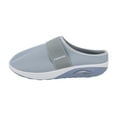 thumbnail image 4 of keusn knit mesh wedge slide shoes for women air cushion slip on orthopedic walking shoes with arch support casual comfort platform walking shoes grey size 8.5, 4 of 9