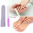 thumbnail image 4 of Ofertas Únicas 1 Juego de Lima de Uñas Herramienta de Manicura Doble Cara Morado Rosa, 4 of 5