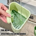 thumbnail image 4 of PP Sink Drain Organiser with Suction Cup Mount Triangle Kitchen Basket for Fruit Rinsing Sponge Holding, and Storage, 4 of 9