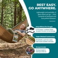 thumbnail image 5 of Bliss Hammocks Portable Travel Camping Hammock in a Bag W/ Tree Straps, 54-inch Wide, 300 lb. Capacity (Forest Green), 5 of 12