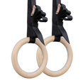 thumbnail image 1 of Wooden Gymnastic Rings,olympic Gym Rings With Strap, Fitness Rings, Exercise Rings, Gym Equipment For Pull Ups Strength Training Workout And Dips, 1 of 5