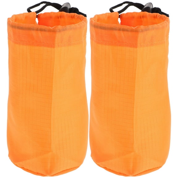 WHAMVOX Worgeous 2pcs Outdoor Raincoat Storage Bag Drawstring Waterproof Pouches for Travel Hiking Camping Foldable Raincoat Bags