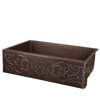 Premier Copper Products Kasdb30229s 30" Farmhouse Single Basin Copper Kitchen Sink -