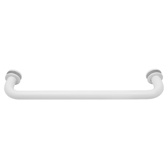 CRL BM12W White 12" BM Series Tubular Single-Sided Towel Bar