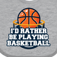 thumbnail image 4 of Inktastic I'd Rather Be Playing Basketball Boys or Girls Baby Bib, 4 of 4