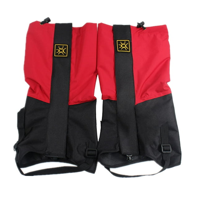s piernas botas de nieve impermeables y senderismo, caminar, , montañas y raquetas de nieve rojo Sunnimix Polainas para cubrir las piernas
