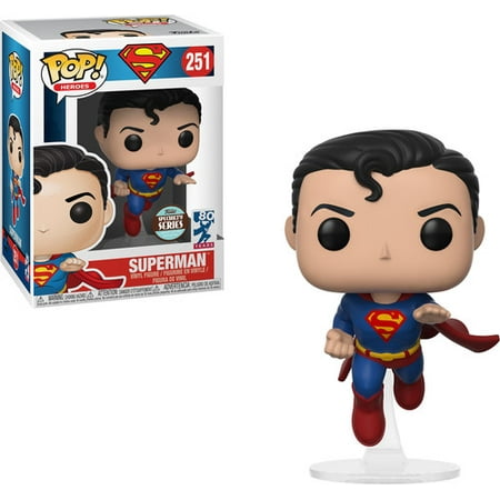 FUNKO POP! HEROES: Superman - Flying Superman (80th (Best Way To Pop Ears After Flying)